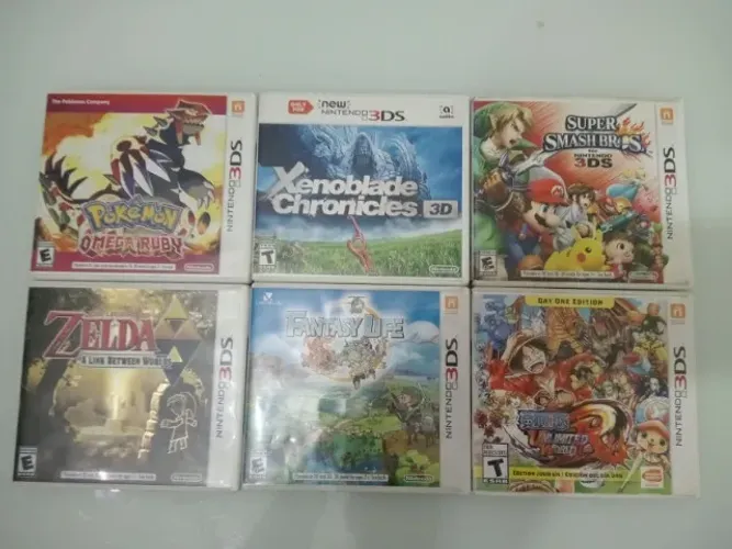 Lote / Jogos Nintendo 3DS Originais - Pokémon, Zelda, Xenoblade, Smash Bros e Mais!