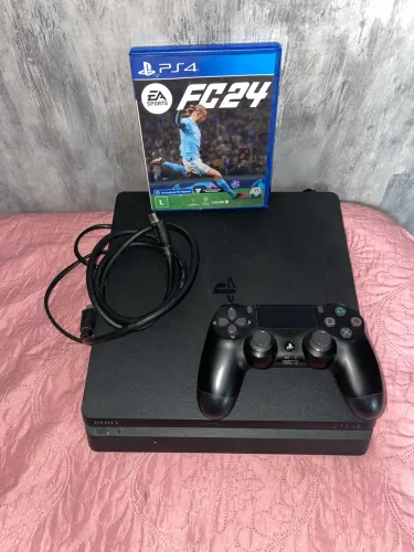 Ps4 1000Gb/ TB + 2 jogos Originais + 1 controle ( impecável 