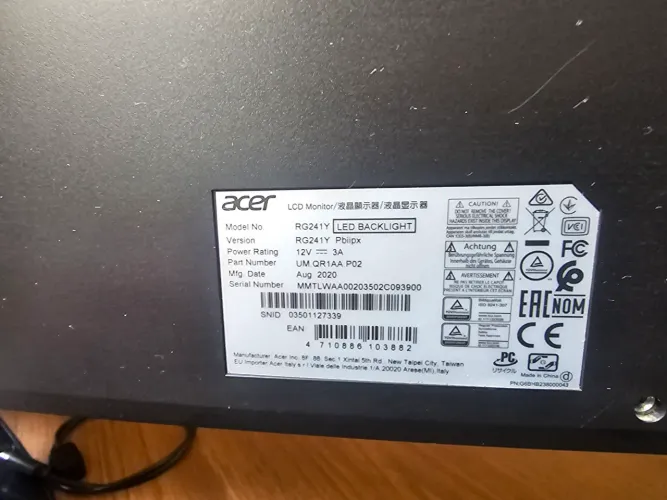 Monitor acer RG241Y