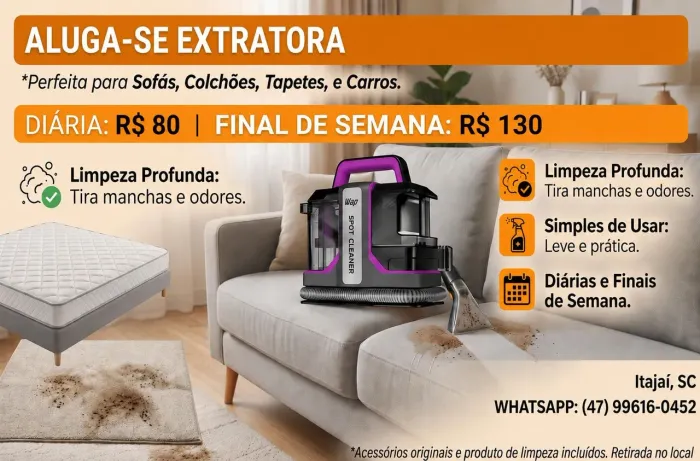 Aluguel de Extratora de Sujeiras 