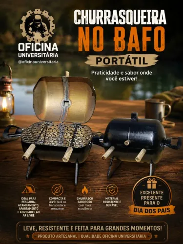 Churrasqueira no Bafinho Portátil