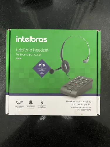 Telefone Headset Intelbras HSB 50 - Ideal para Trabalho/Vendas