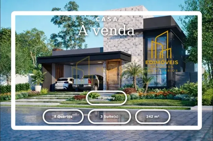 Jacuhy: Casa contemporânea em condomínio, perfeita para sua família!