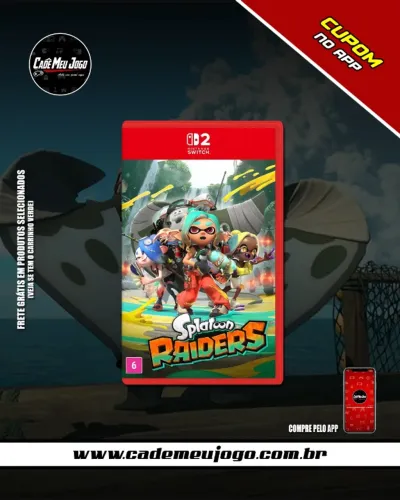 Splatoon Riders Nintendo Switch 2 Mídia Física Lacrado