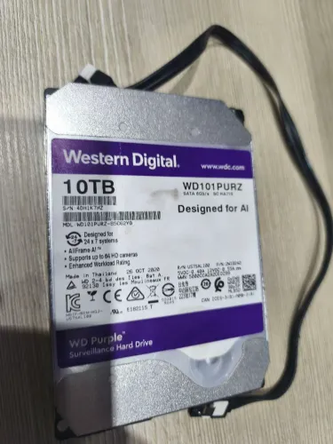 HD WESTERN DIGITAL WD PURPLE 10TB 3.5" SATA III ? 7200 RPM / 256MB CACHE ? ALLFRAME AI