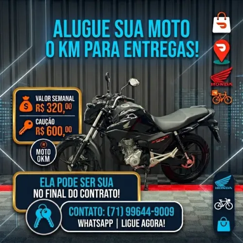 Aluguel de Moto CG START 2026 0KM | A moto pode ser sua!