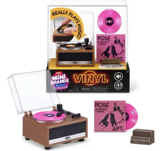 Mini Vitrola Zuru Mini Brands Really Works Vinyl