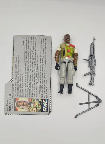 GI Joe Roadblock V2 1986 completo com Filecard