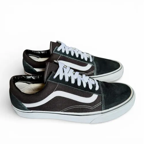 Tênis Vans Old Skool Classic Preto Couro 43