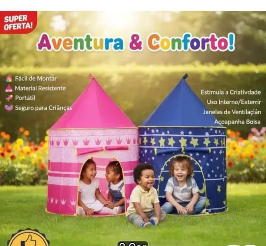 Castelinho tenda infantil