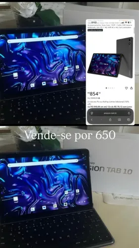 Tablet Positivo Vision TAB 10 4GB RAM 128GB Armazenamento