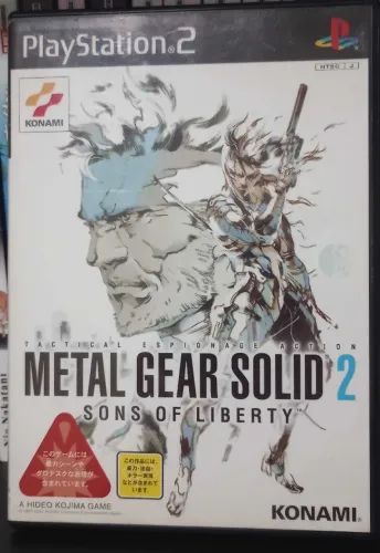 Metal Gear Solid 2: Sons of Liberty PS2 (Japonês, Usado)