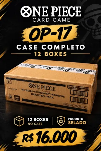 ? ONE PIECE OP-17 ? CASE COMPLETO SELADO | 12 BOXES | R$ 18.500 ?