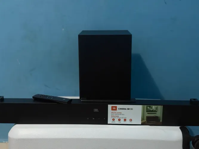 Soundbar JBL Cinema SB180 2.1 110W RMS + Subwoofer Sem Fio | Seminova