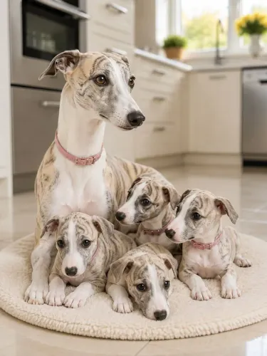 Filhotes de whippet