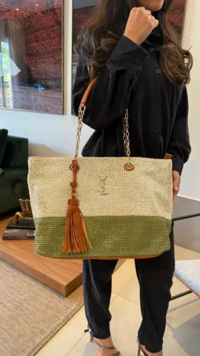 Bolsa Max de mãos Palha Grande Feminina - Acabamento Luxo (Últimas Unidades)