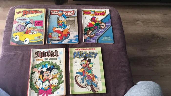 Lote de 5 GIBS anos 90 Variados - Disney - Mickey Pato Donald