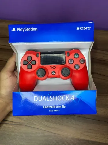 CONTROLE PS4 SONY VERMELHO