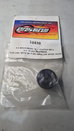 3.3 MAXX/REVO 18 T CLUTCH BELL 5 x 10 mm BEARINGS<br><br>FOR USE WITH 38 T OR SMALLER SPUR GEAR