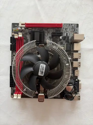 KIT placa mãe + processador (já acoplado) + cooler (INFORMAÇÕES NA DESCRIÇÃO)