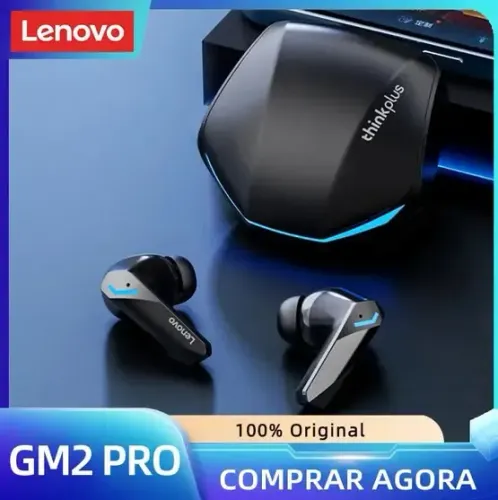 Fone de Ouvido Bluetooth Lenovo GM2 Pro
