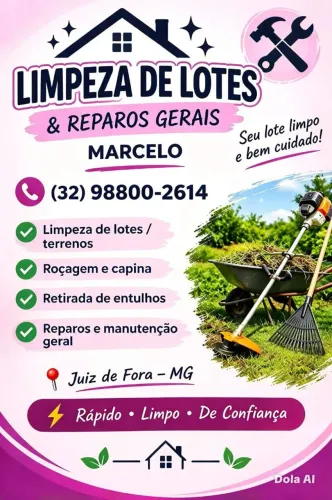 Serviços de capinas e pequenos reparos
