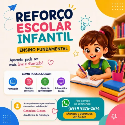 Reforço Escolar Infantil Fundamental 