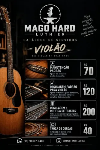 REGULAGEM E MANUTENÇÃO DE VIOLÃO