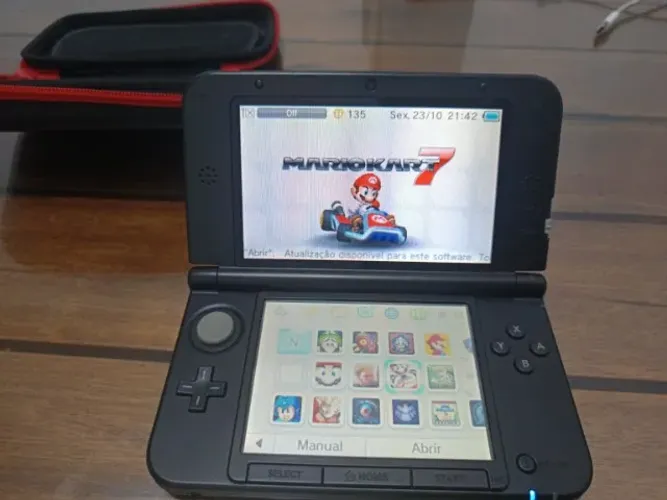Nintendo 3DS XL Preto Desbloqueado - 32 GB + Jogos + Acessórios