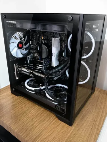 PC Gamer Completo i5 9400F + GTX 1660 + 16GB RGB + Gabinete Aquário