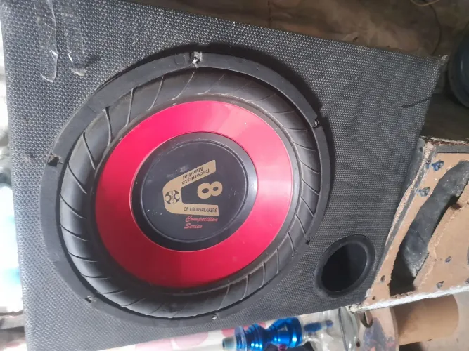 Caixa de 12 com alto falante