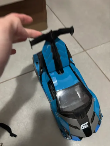 Carrinho Esportivo Garagem SA Azul - Abre Porta e Porta-Malas