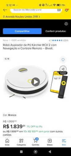 Aspirador robô