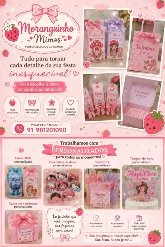 Personalizados para festas e eventos