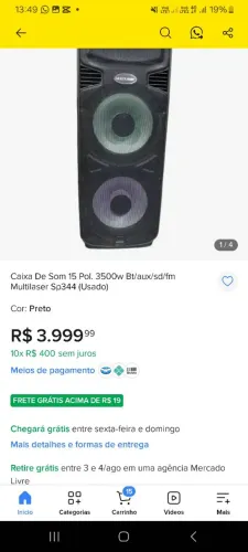 Caixa de som profissional