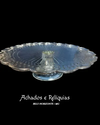 Fruteira Prato para Bolo de Vidro - Transparência Clássica e Elegância Atemporal