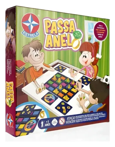Jogo de Tabuleiro PASSA ANEL - Estrela.(NOVO)
