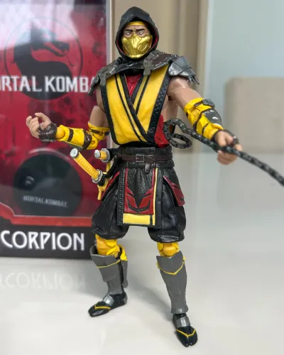 Action Figure Scorpion Mortal Kombat 19 cm Boneco
