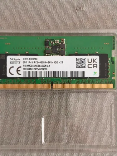 Memória RAM Notebook 8GB DDR5 4800MHz SO-DIMM SK Hynix PC5-4800