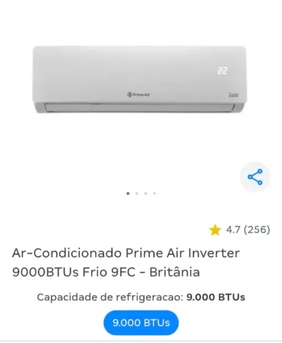 Ar Condicionado 9000 Btus
