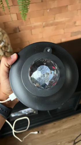 Luminária Projetor Led + Caixinha Som Bluetooth Usb