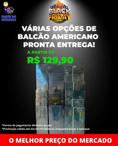 VÁRIAS OPÇÕES DE BALCÃO AMERICANO PRONTA ENTREGA!