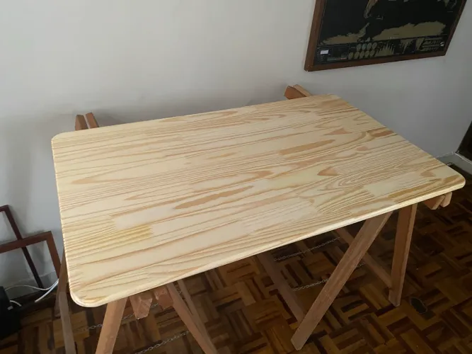 Tampo Retangular Quina Arredondada Tamanho Variado de Madeira Pinus Natural 18mm