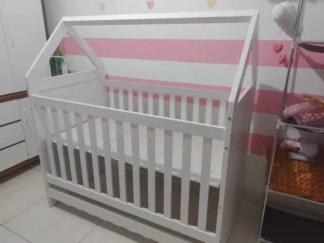 BERÇO CASINHA 2 EM 1 ? VIRA CAMINHA MONTESSORIANA