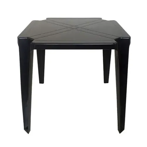 Mesa quadrada preta