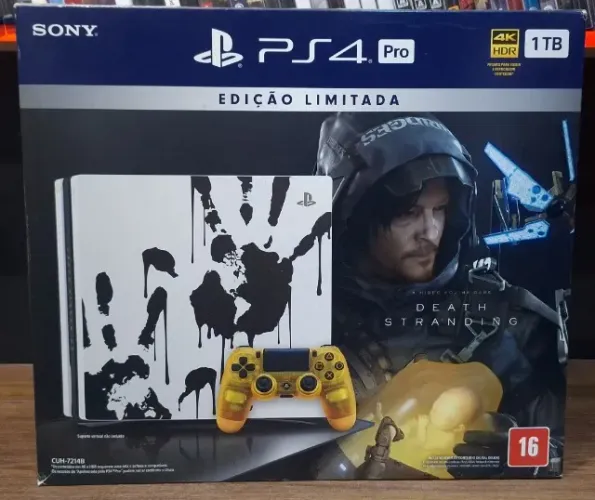 Console PS4 Pro Death Stranding Edition Nacional Dando Desbloqueio