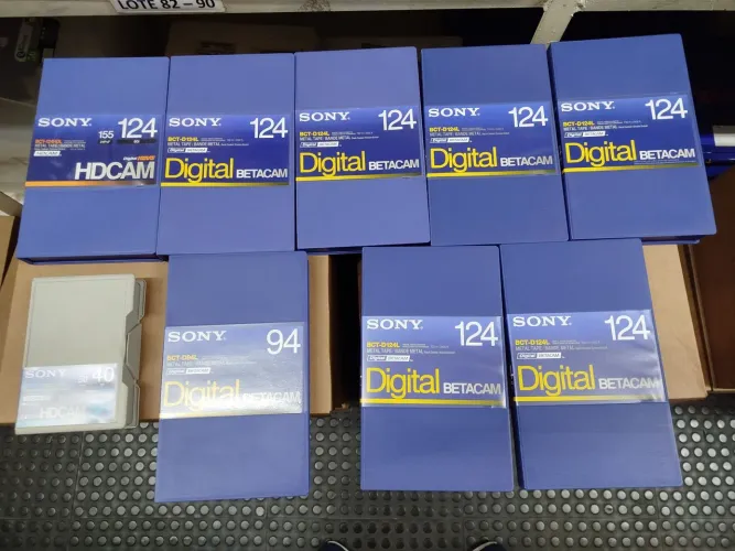 Lote fitas Betacam 124 Sony 