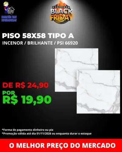 PISO 58x58 TIPO A - PROMOÇÃO IMPERDÍVEL!!!!
