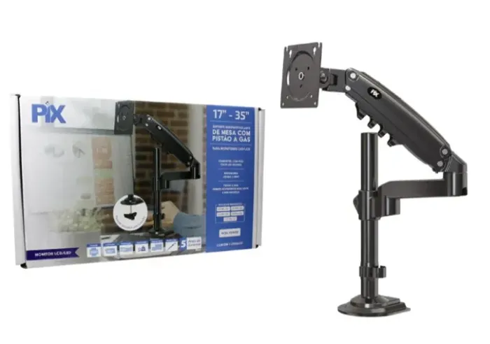 Suporte Monitor 17 a 35 Gás Pix H80