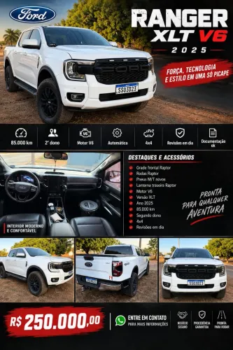 Ford Ranger XLT 3.0 V6 4X4 CD TB Die. Aut. 2025